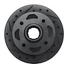 633-80006L Drilled/Slotted Brake Rotor [Black], 1984-1985 Ford/Lincoln/Mercury/Mazda, Position: Front Left - image 1