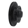 633-80006L Drilled/Slotted Brake Rotor [Black], 1984-1985 Ford/Lincoln/Mercury/Mazda, Position: Front Left - image 2