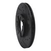 633-80010R Drilled/Slotted Brake Rotor [Black], 1983-1987 Ford/Lincoln/Mercury/Mazda, Position: Front Right - image 4