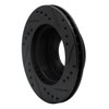 633-80012L Drilled/Slotted Brake Rotor [Black], 1986-1988 Ford/Lincoln/Mercury/Mazda, Position: Front Left - image 4