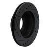633-80012R Drilled/Slotted Brake Rotor [Black], 1986-1988 Ford/Lincoln/Mercury/Mazda, Position: Front Right - image 4