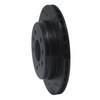 633-80015R Drilled/Slotted Brake Rotor [Black], 1986-1991 Ford/Lincoln/Mercury/Mazda, Position: Rear Right - image 2