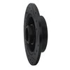 633-80017L Drilled/Slotted Brake Rotor [Black], 1988-1992 Ford/Lincoln/Mercury/Mazda, Position: Rear Left - image 4