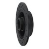 633-80017R Drilled/Slotted Brake Rotor [Black], 1988-1992 Ford/Lincoln/Mercury/Mazda, Position: Rear Right - image 4