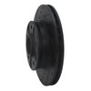 633-80019L Drilled/Slotted Brake Rotor [Black], 1988-1991 Ford/Lincoln/Mercury/Mazda, Position: Front Left - image 2