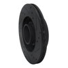 633-80019L Drilled/Slotted Brake Rotor [Black], 1988-1991 Ford/Lincoln/Mercury/Mazda, Position: Front Left - image 4