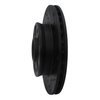 633-80019R Drilled/Slotted Brake Rotor [Black], 1988-1991 Ford/Lincoln/Mercury/Mazda, Position: Front Right - image 2