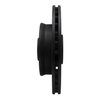 633-80019R Drilled/Slotted Brake Rotor [Black], 1988-1991 Ford/Lincoln/Mercury/Mazda, Position: Front Right - image 3