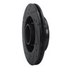 633-80019R Drilled/Slotted Brake Rotor [Black], 1988-1991 Ford/Lincoln/Mercury/Mazda, Position: Front Right - image 4