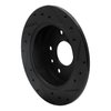 633-80024L Drilled/Slotted Brake Rotor [Black], 1989-1991 Ford/Lincoln/Mercury/Mazda, Position: Rear Left - image 4