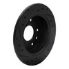 633-80024R Drilled/Slotted Brake Rotor [Black], 1989-1991 Ford/Lincoln/Mercury/Mazda, Position: Rear Right - image 4
