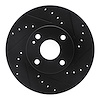 633-80030R Drilled/Slotted Brake Rotor [Black], 1994-2002 Ford/Lincoln/Mercury/Mazda, Position: Front Right