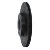 633-80032R Drilled/Slotted Brake Rotor [Black], 1993-1995 Ford/Lincoln/Mercury/Mazda, Position: Rear Right - image 2