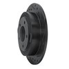 633-80033R Drilled/Slotted Brake Rotor [Black], 1995-2002 Ford/Lincoln/Mercury/Mazda, Position: Rear Right - image 2