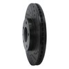 633-80035R Drilled/Slotted Brake Rotor [Black], 2001-2002 Ford/Lincoln/Mercury/Mazda, Position: Front Right - image 2