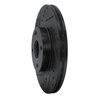 633-80036L Drilled/Slotted Brake Rotor [Black], 2001-2005 Ford/Lincoln/Mercury/Mazda, Position: Front Left - image 2