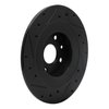 633-80037R Drilled/Slotted Brake Rotor [Black], 2001-2005 Ford/Lincoln/Mercury/Mazda, Position: Rear Right - image 4