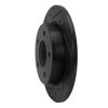 633-80039L Drilled/Slotted Brake Rotor [Black], 2004-2013 Ford/Lincoln/Mercury/Mazda, Position: Rear Left - image 2