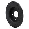 633-80040L Drilled/Slotted Brake Rotor [Black], 2004-2013 Ford/Lincoln/Mercury/Mazda, Position: Rear Left - image 4