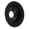 633-80040R Drilled/Slotted Brake Rotor [Black], 2004-2013 Ford/Lincoln/Mercury/Mazda, Position: Rear Right - image 2