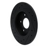 633-80040R Drilled/Slotted Brake Rotor [Black], 2004-2013 Ford/Lincoln/Mercury/Mazda, Position: Rear Right - image 4