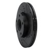 633-80041R Drilled/Slotted Brake Rotor [Black], 2004-2013 Ford/Lincoln/Mercury/Mazda, Position: Front Right - image 2
