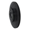 633-80044L Drilled/Slotted Brake Rotor [Black], 2004-2011 Ford/Lincoln/Mercury/Mazda, Position: Rear Left - image 2