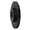 633-80047L Drilled/Slotted Brake Rotor [Black], 2006-2015 Ford/Lincoln/Mercury/Mazda, Position: Front Left - image 2