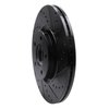 633-80048R Drilled/Slotted Brake Rotor [Black], 2007-2013 Ford/Lincoln/Mercury/Mazda, Position: Front Right - image 2