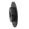 633-80049L Drilled/Slotted Brake Rotor [Black], 2014-2016 Ford/Lincoln/Mercury/Mazda, Position: Rear Left - image 2