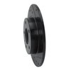 633-80049R Drilled/Slotted Brake Rotor [Black], 2014-2016 Ford/Lincoln/Mercury/Mazda, Position: Rear Right - image 2