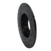 633-80049R Drilled/Slotted Brake Rotor [Black], 2014-2016 Ford/Lincoln/Mercury/Mazda, Position: Rear Right - image 4