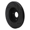 633-80050L Drilled/Slotted Brake Rotor [Black], 2011-2015 Ford/Lincoln/Mercury/Mazda, Position: Front Left - image 4