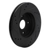 633-80050R Drilled/Slotted Brake Rotor [Black], 2011-2015 Ford/Lincoln/Mercury/Mazda, Position: Front Right - image 4