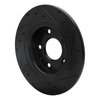633-80051L Drilled/Slotted Brake Rotor [Black], 2014-2021 Ford/Lincoln/Mercury/Mazda, Position: Rear Left - image 4