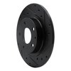 633-80051R Drilled/Slotted Brake Rotor [Black], 2014-2021 Ford/Lincoln/Mercury/Mazda, Position: Rear Right - image 2