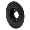 633-80051R Drilled/Slotted Brake Rotor [Black], 2014-2021 Ford/Lincoln/Mercury/Mazda, Position: Rear Right - image 4