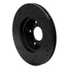 633-80052R Drilled/Slotted Brake Rotor [Black], Fits Select Ford/Lincoln/Mercury/Mazda, Position: Front Right - image 4