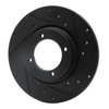 633-80054R Drilled/Slotted Brake Rotor [Black], 1974-1984 Ford/Lincoln/Mercury/Mazda, Position: Front Right - image 2