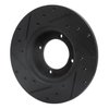 633-80054R Drilled/Slotted Brake Rotor [Black], 1974-1984 Ford/Lincoln/Mercury/Mazda, Position: Front Right - image 4