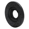 633-80055R Drilled/Slotted Brake Rotor [Black], 1982-1984 Ford/Lincoln/Mercury/Mazda, Position: Front Right - image 4