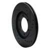 633-80056L Drilled/Slotted Brake Rotor [Black], 1986-1993 Ford/Lincoln/Mercury/Mazda, Position: Front Left - image 4