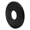 633-80056R Drilled/Slotted Brake Rotor [Black], 1986-1993 Ford/Lincoln/Mercury/Mazda, Position: Front Right - image 4
