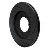 633-80057L Drilled/Slotted Brake Rotor [Black], 1987-1993 Ford/Lincoln/Mercury/Mazda, Position: Front Left - image 4