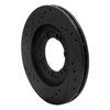 633-80057R Drilled/Slotted Brake Rotor [Black], 1987-1993 Ford/Lincoln/Mercury/Mazda, Position: Front Right - image 4