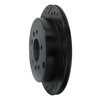 633-80061L Drilled/Slotted Brake Rotor [Black], 1992-2006 Ford/Lincoln/Mercury/Mazda, Position: Rear Left - image 2