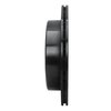 633-80061L Drilled/Slotted Brake Rotor [Black], 1992-2006 Ford/Lincoln/Mercury/Mazda, Position: Rear Left - image 3