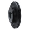 633-80063L Drilled/Slotted Brake Rotor [Black], 1996-1998 Ford/Lincoln/Mercury/Mazda, Position: Front Left - image 2