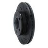 633-80063R Drilled/Slotted Brake Rotor [Black], 1996-1998 Ford/Lincoln/Mercury/Mazda, Position: Front Right - image 2