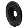 633-80065R Drilled/Slotted Brake Rotor [Black], 2004-2015 Ford/Lincoln/Mercury/Mazda, Position: Front Right - image 4